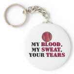 Blood sweat tears - baseball/softball keychains