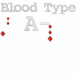 Blood Type A- Embroidered Tee