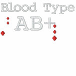 Blood Type AB+ Embroidered Tee