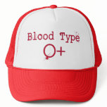 Blood Type O Positive Mesh Hats