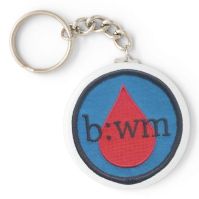 blood:water mission patch keychain by inspiredimpact