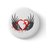 Blood Wings - Emo, Rock, goth, alternative, grunge Pinback Buttons