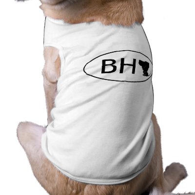 Bloodhound abbreviation BH Doggie Tee Shirt by NothinButtDogs