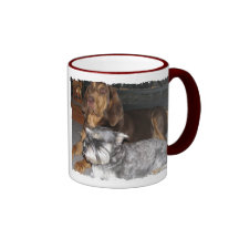 Bloodhound and Miniature Schnauzer Mug