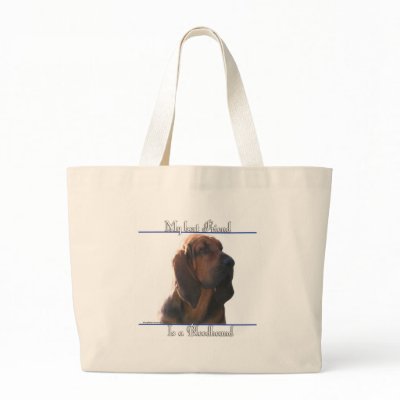Bloodhound Best Friend 2 Canvas Bags by GreyWolfCreation
