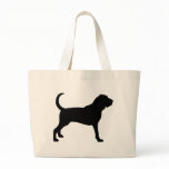 Bloodhound (black) tote bag