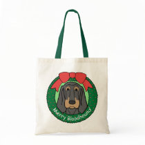Bloodhound Christmas Tote Bag
