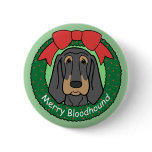 Bloodhound Christmas Pin