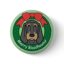 Bloodhound Christmas Pin