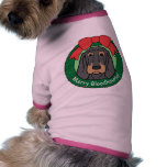 Bloodhound Christmas Doggie Tee