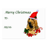 Bloodhound Christmas Gift Name Tags business cards