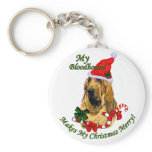 Bloodhound Christmas Gifts Keychain