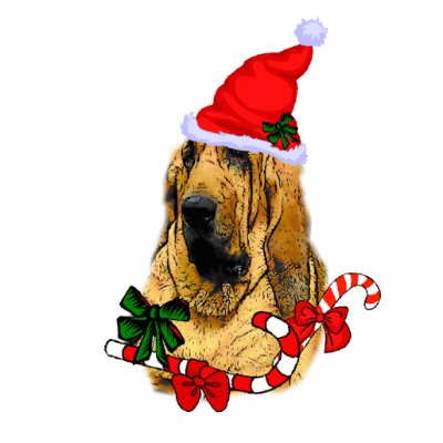 Bloodhound Christmas Gifts Photo Cutout by DogsByDezign