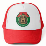 Bloodhound Christmas Trucker Hats