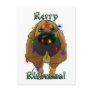 Bloodhound - Christmas Lights Postcard