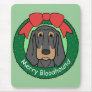 Bloodhound Christmas Mouse Mats