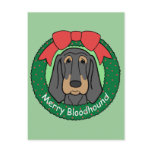 Bloodhound Christmas Post Cards