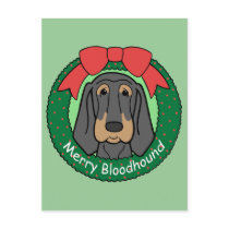 Bloodhound Christmas Post Cards