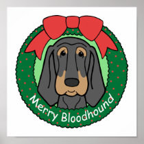 Bloodhound Christmas Posters