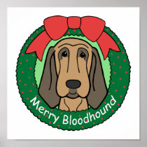 Bloodhound Christmas Posters