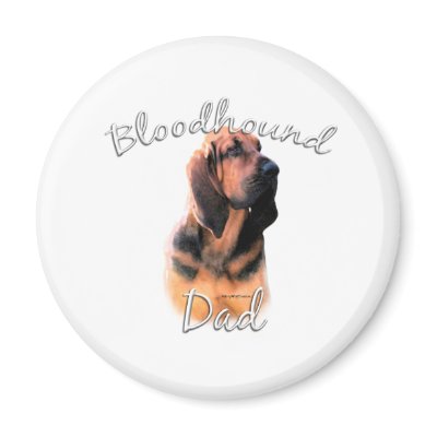 Bloodhound Dad 2 Magnet by GreyWolfCreation