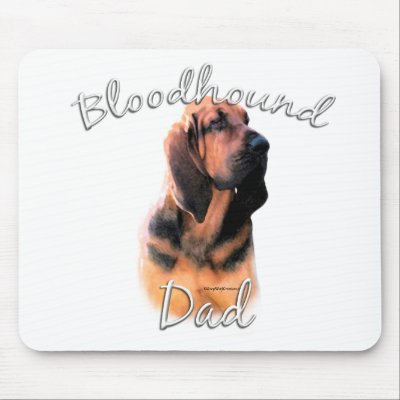 Bloodhound Dad 2 Mouse Mat by GreyWolfCreation