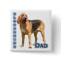 Bloodhound Dad 4 - Button