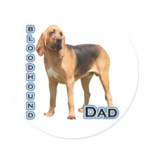 Bloodhound Dad 4 - Sticker