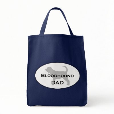 Bloodhound Dad Tote Bag by dogwiregifts