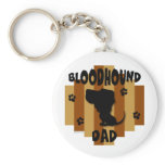 Bloodhound Dad Keychain