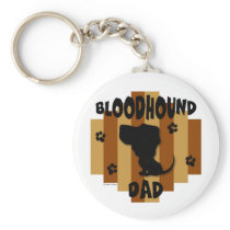 Bloodhound Dad Keychain