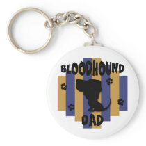 Bloodhound Dad Keychain