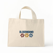 BLOODHOUND DAD Paw Print Canvas Bags