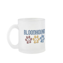 BLOODHOUND DAD Paw Print Mugs