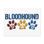 BLOODHOUND DAD Paw Print postcards