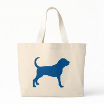 Bloodhound (darker blue) tote bag