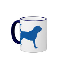 Bloodhound (darker blue) coffee mugs