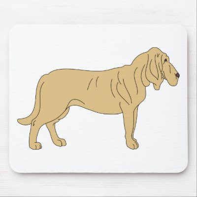 Bloodhound Dog Mouse Pads by intriguingdesigns