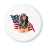 Bloodhound Flag Fridge Magnet