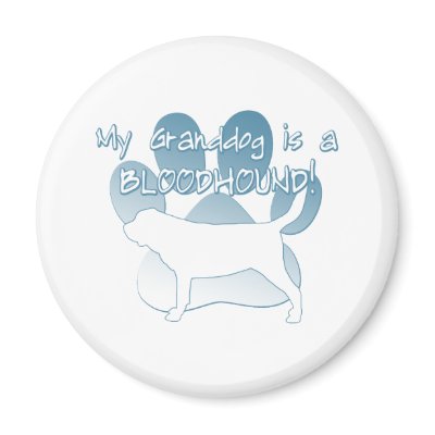 Bloodhound Granddog Magnets by MenagerieMayhem