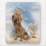 Bloodhound guardian angel mousepad