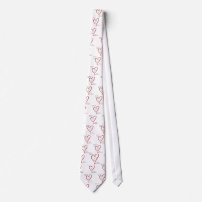 Bloodhound Heart Belongs Neck Tie by GreyWolfCreation