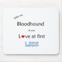 Bloodhound Lick Design mousepads