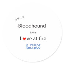Bloodhound Lick Design Stickers