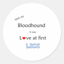 Bloodhound Lick Design Stickers