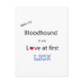Bloodhound Love at First Lick Postcard