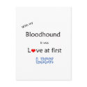 Bloodhound Love at First Lick postcards