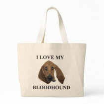 Bloodhound Love Tote Bags
