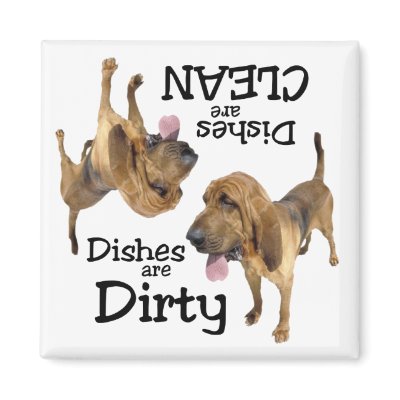 Bloodhound Lovers Dishwasher Magnet by malibuitalian