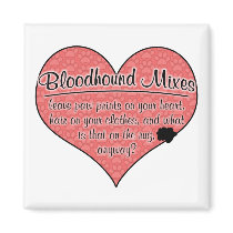 Bloodhound Mixes Paw Prints Dog Humour Refrigerator Magnets